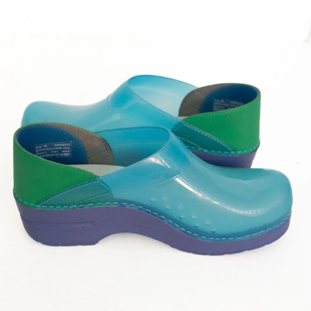 Dansko Professional - Translucent Blue Clogs Size 38 EU - Picture 12 of 12
